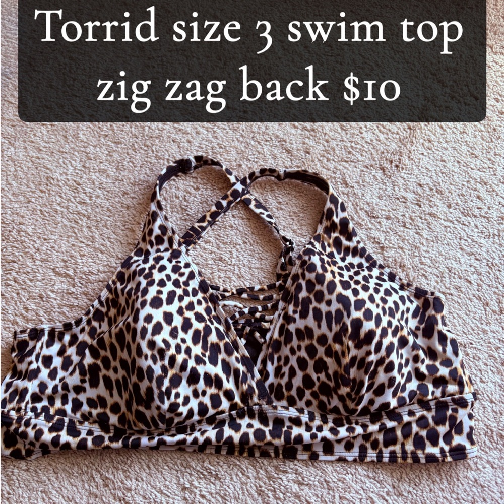 Torrid Leopard Print Bikini Top